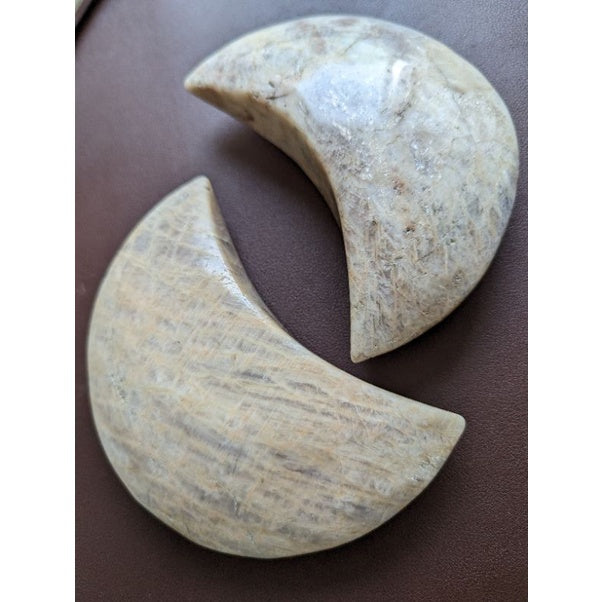 chuncky russian moonstone moon and big sphere