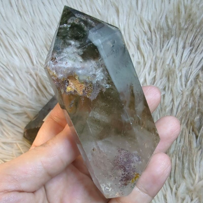 garden quartz free form and tower
