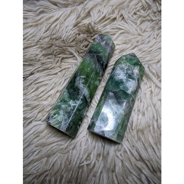 feather flourite crystal tower