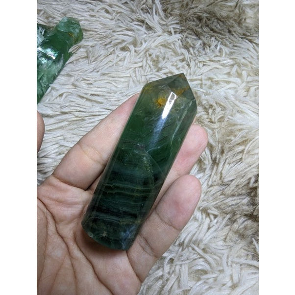 feather flourite crystal tower