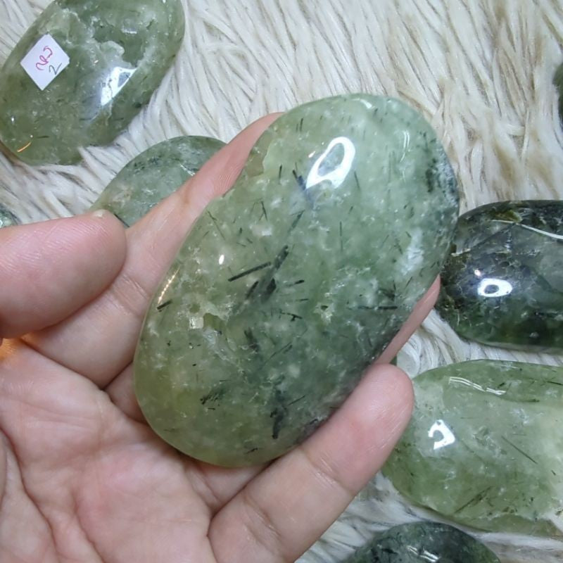 prehnite protection palm stone