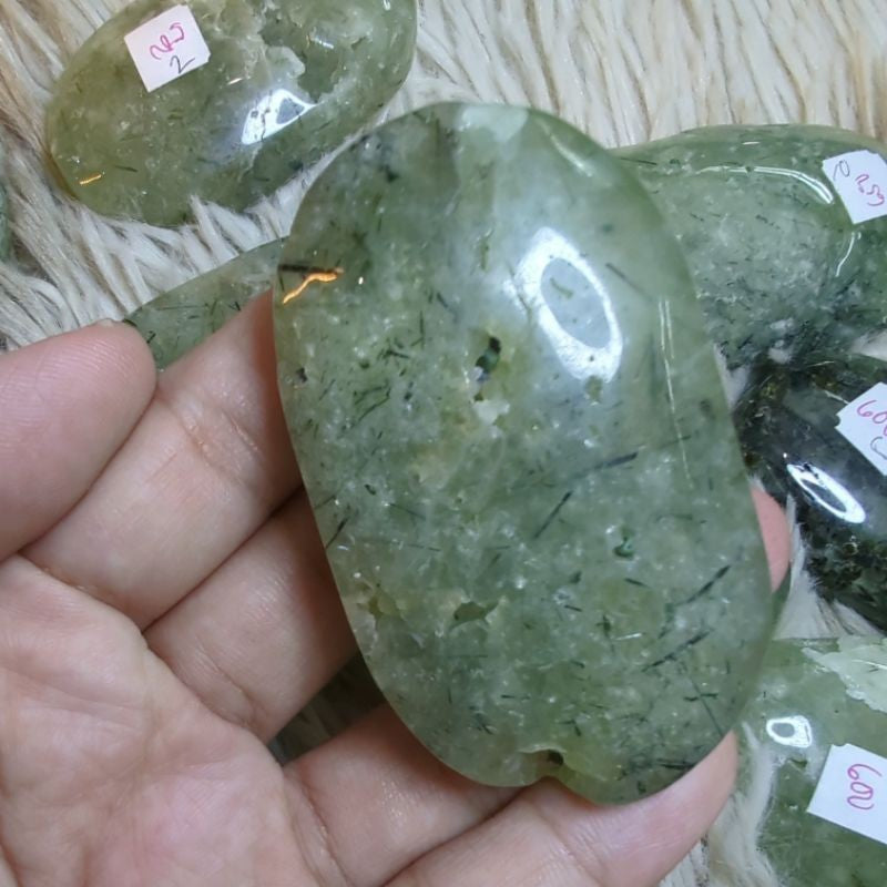 prehnite protection palm stone