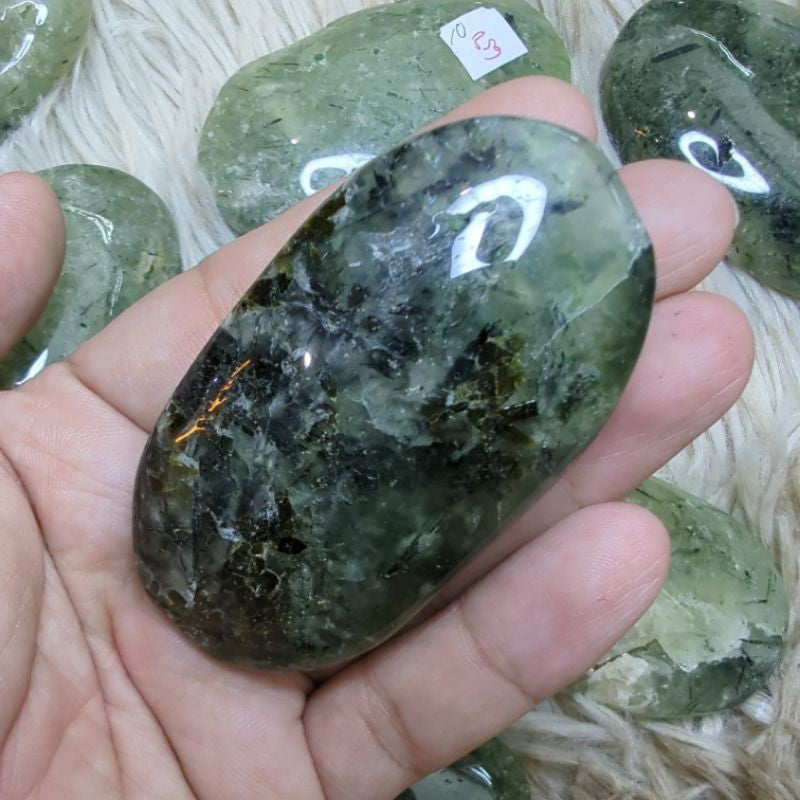 prehnite protection palm stone