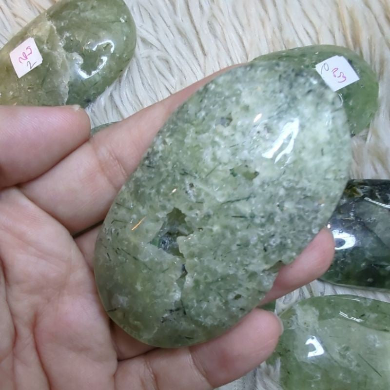 prehnite protection palm stone