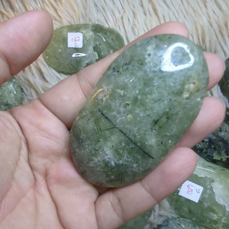 prehnite protection palm stone
