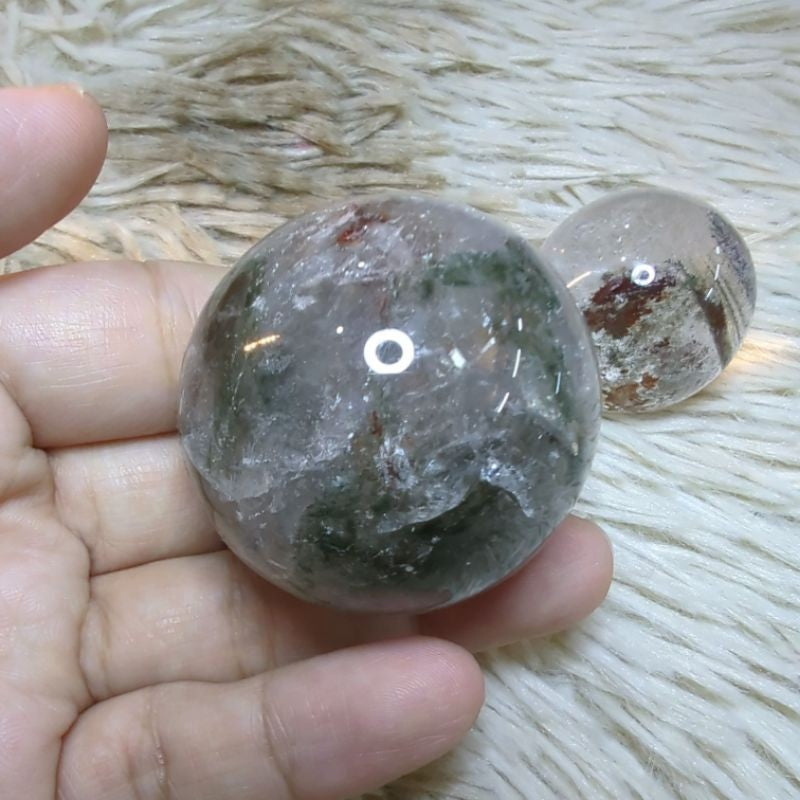 garden quartz lodolite sphere for manifestations