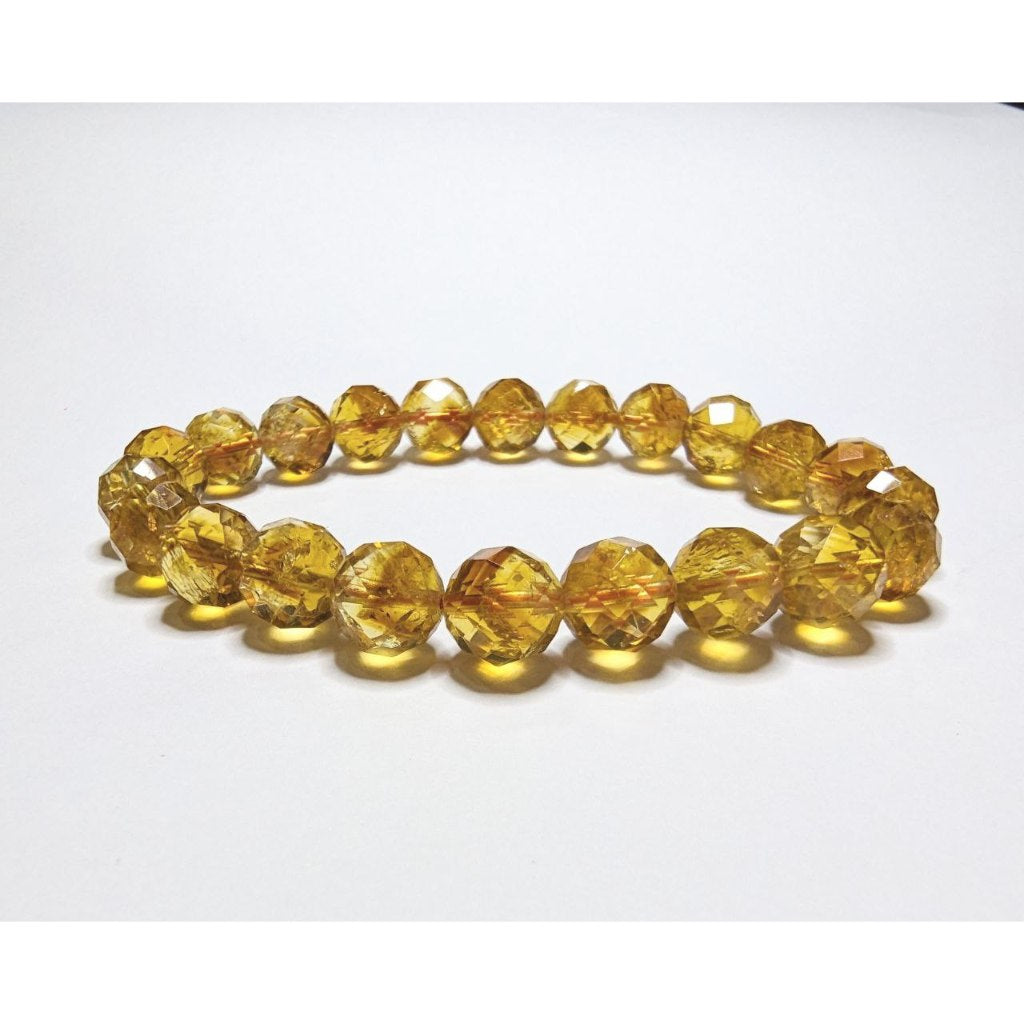 high quality faceted citrine gemstone bracelet