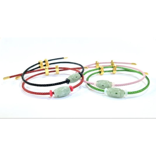 jade braided rope bracelet