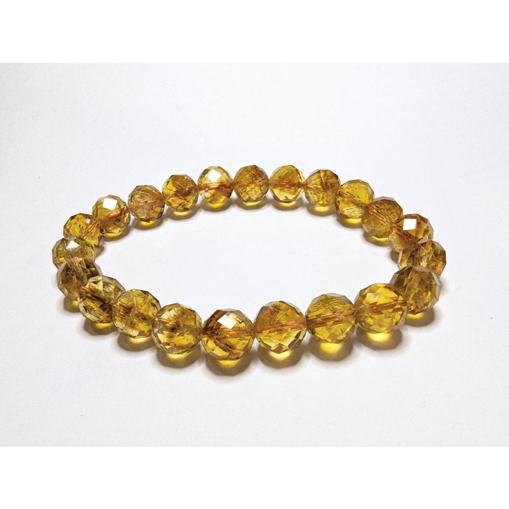 high quality faceted citrine gemstone bracelet