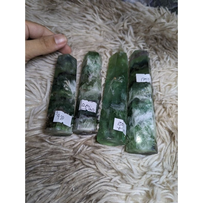 feather flourite crystal tower