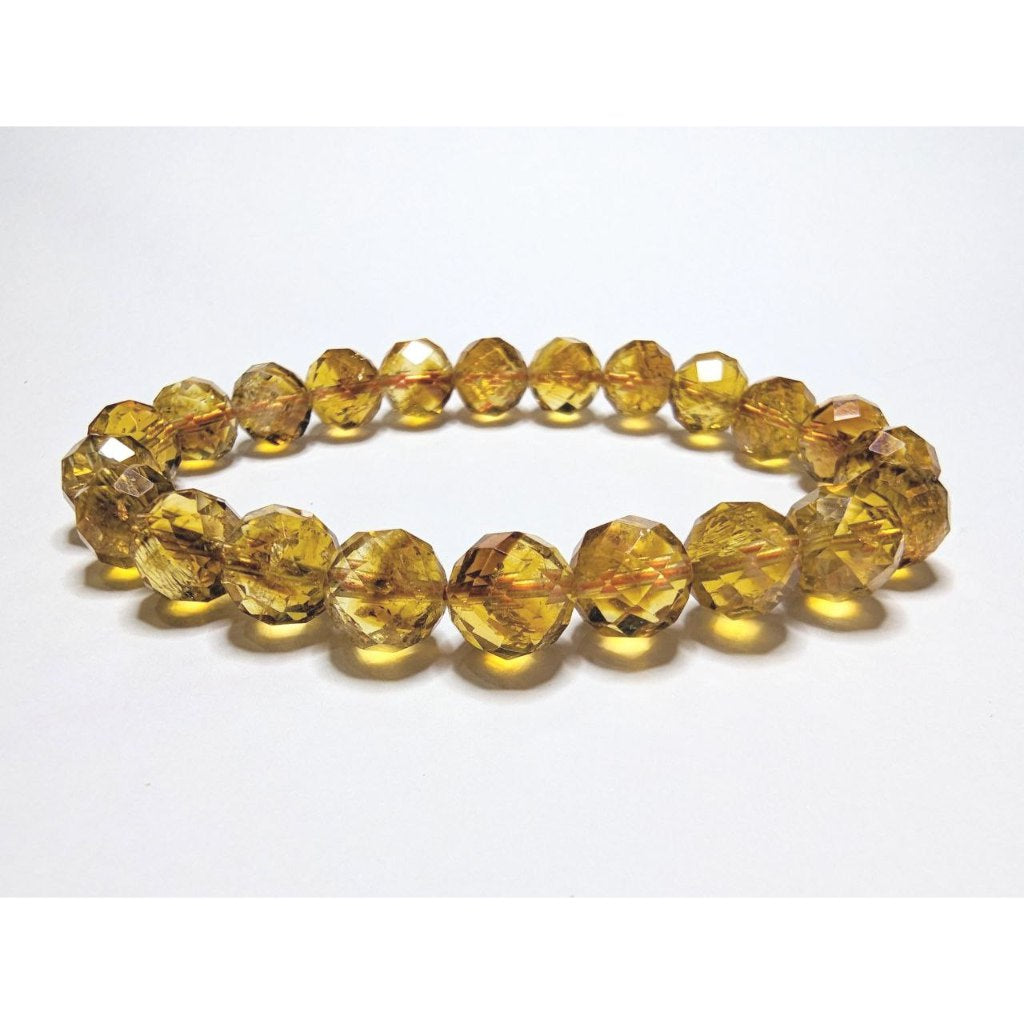 high quality faceted citrine gemstone bracelet