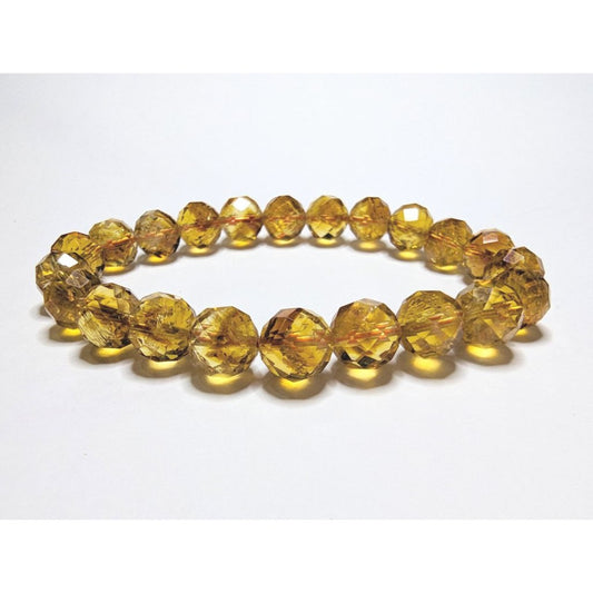 high quality faceted citrine gemstone bracelet