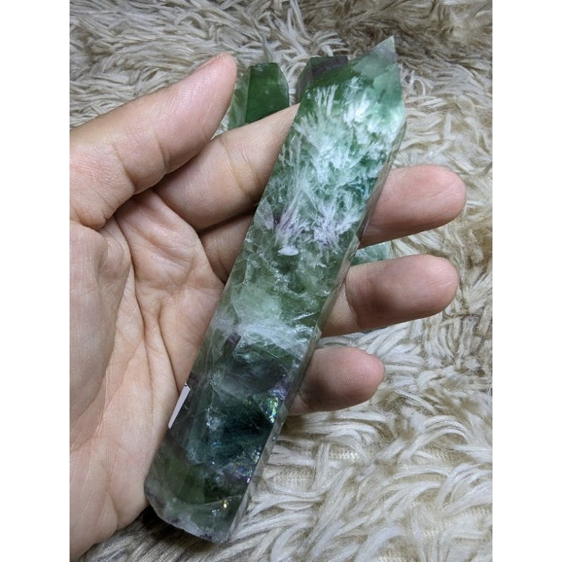 feather flourite crystal tower