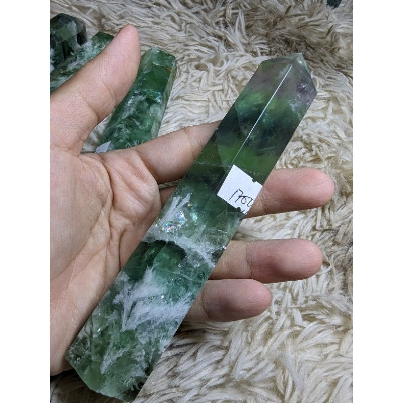 feather flourite crystal tower