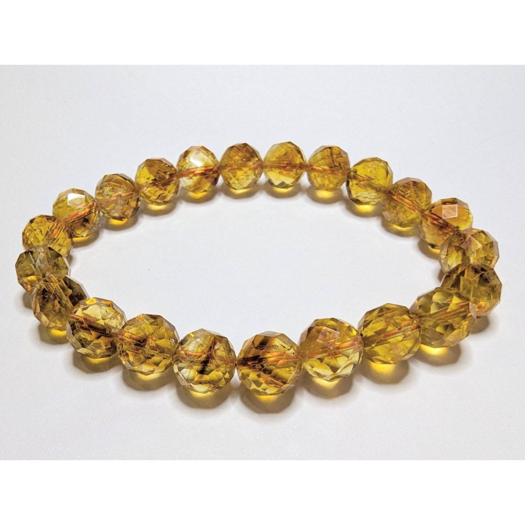 high quality faceted citrine gemstone bracelet