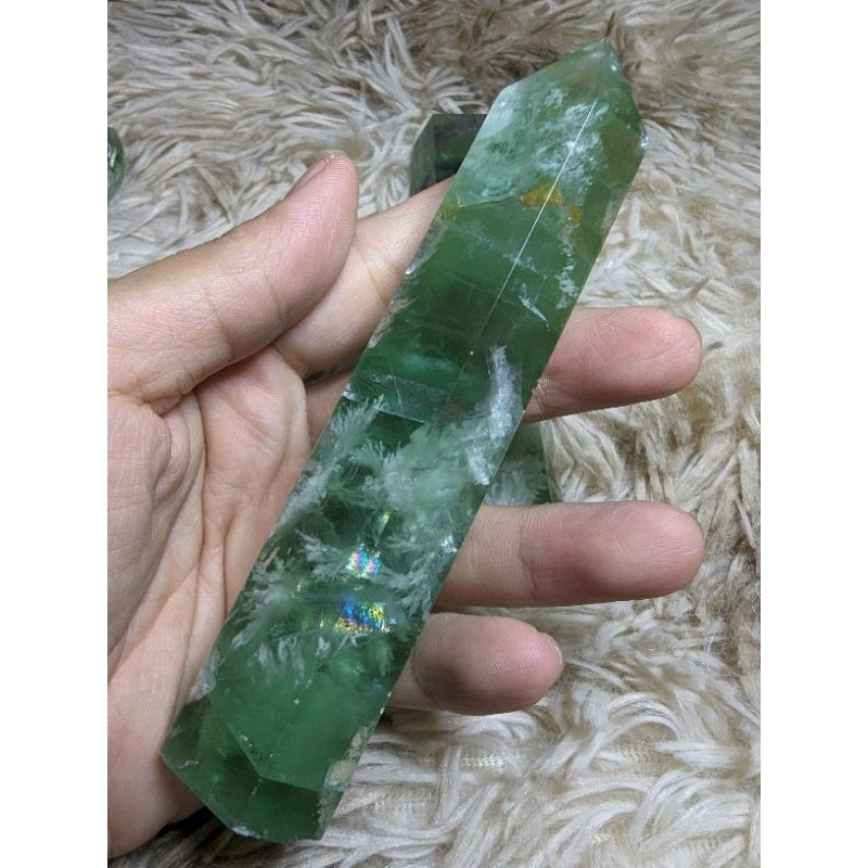 feather flourite crystal tower