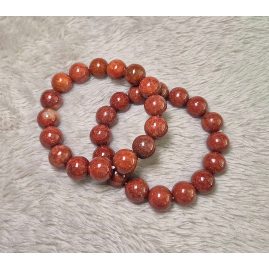 13mm Red Jade Bracelet (Grade A) – For Wealth, Strength & Passion