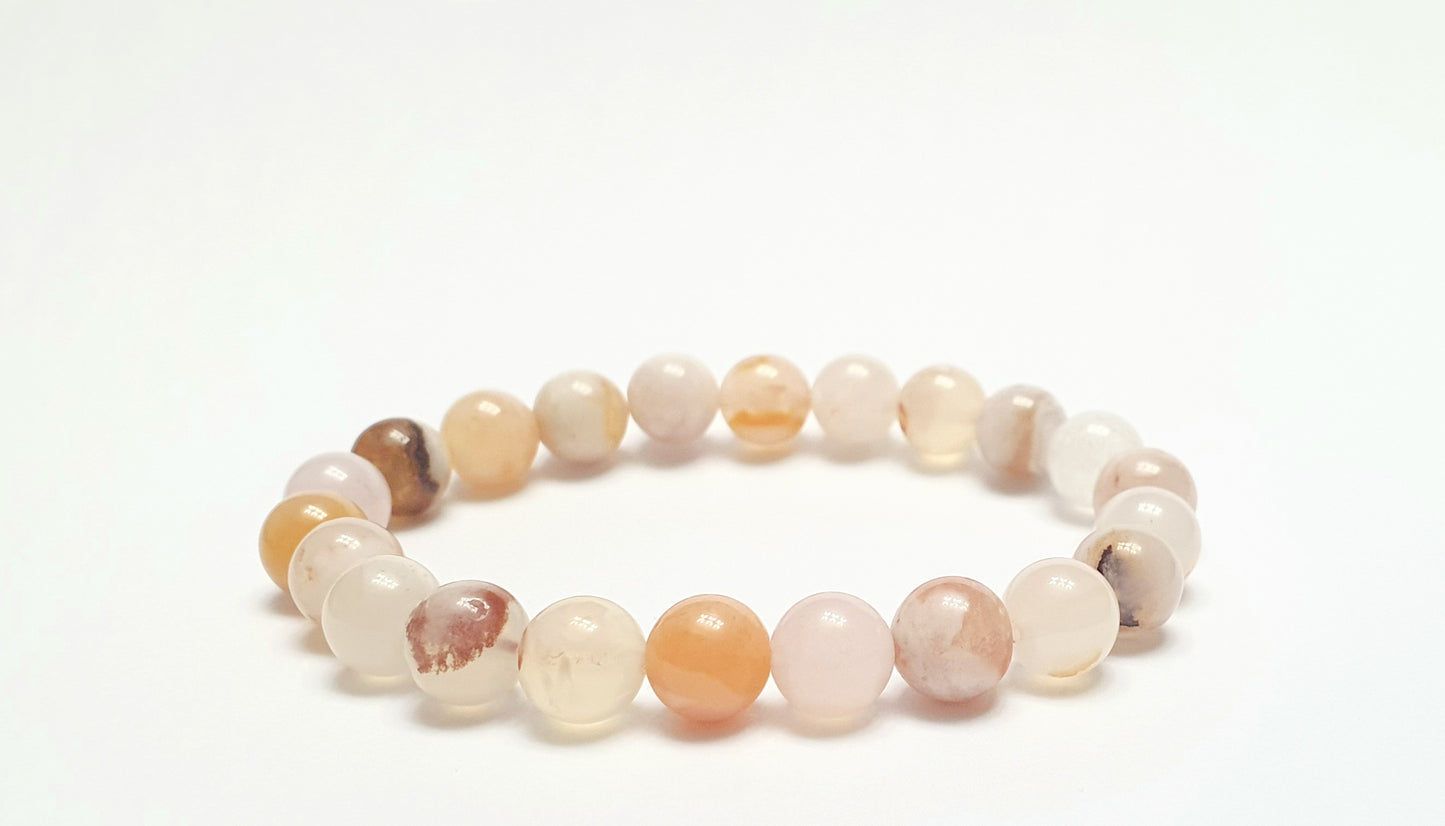 Sakura Agate gemstone bracelet - Gems & stones ph