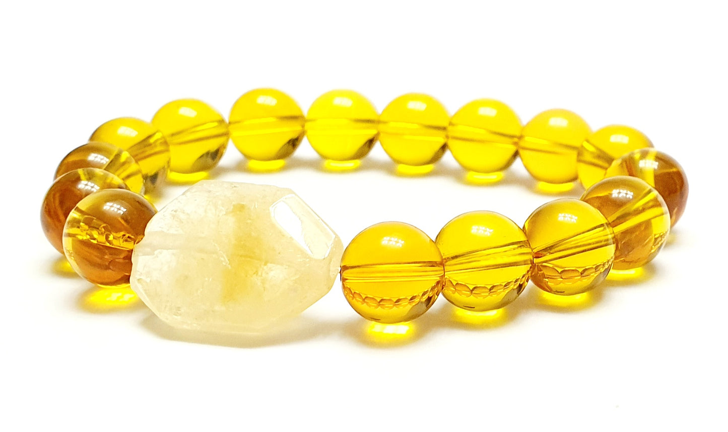 Citrine with accent gemstone bracelet - Gems & stones ph