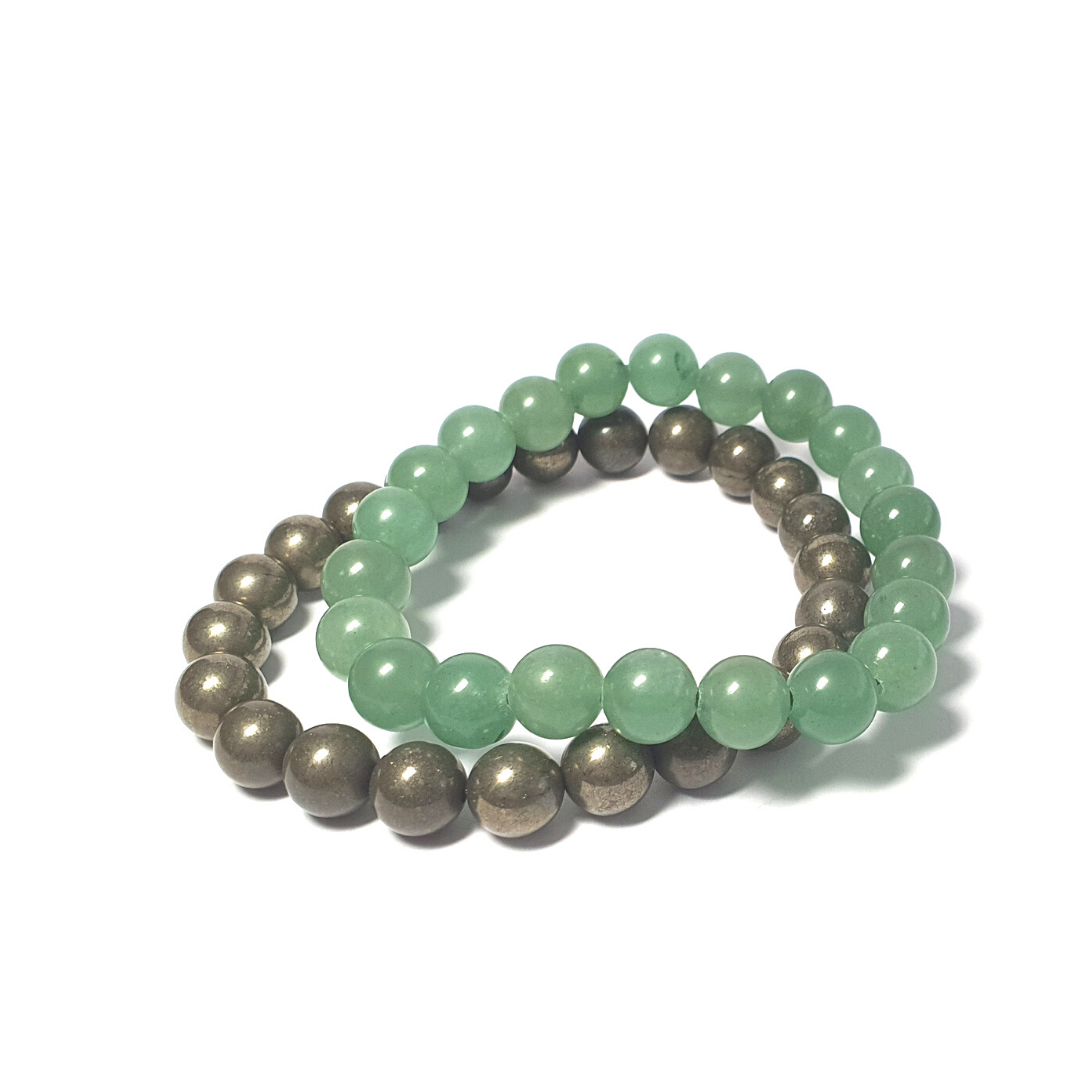 Pyrite and Light Aventurine Bundeals (Wealth generator)
