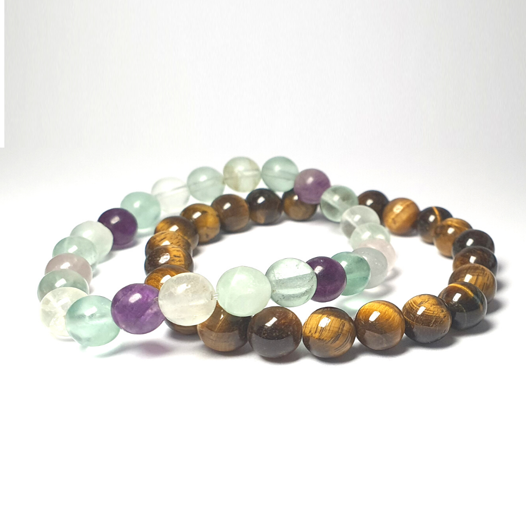 Flourite and Tiger Eye Bundeals (Wisdom)