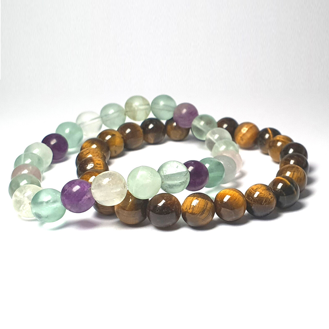 Flourite and Tiger Eye Bundeals (Wisdom)