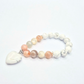 Peace and Balance | Moonstone and Howlite with Howlite Heart Charm