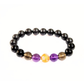 Ghost Month Energy Shield Bracelet - Shungite, Smoky Quartz, Amethyst, & Clear Quartz Dragon Accent