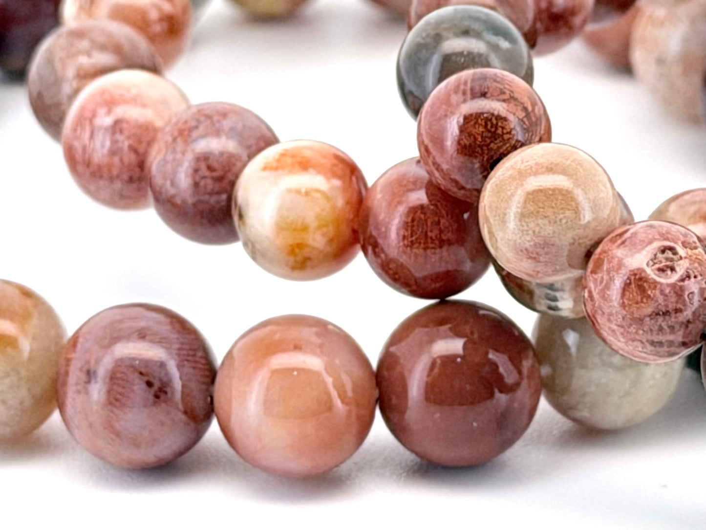 Coral Jade Bracelet – 6mm, 8mm & 10mm