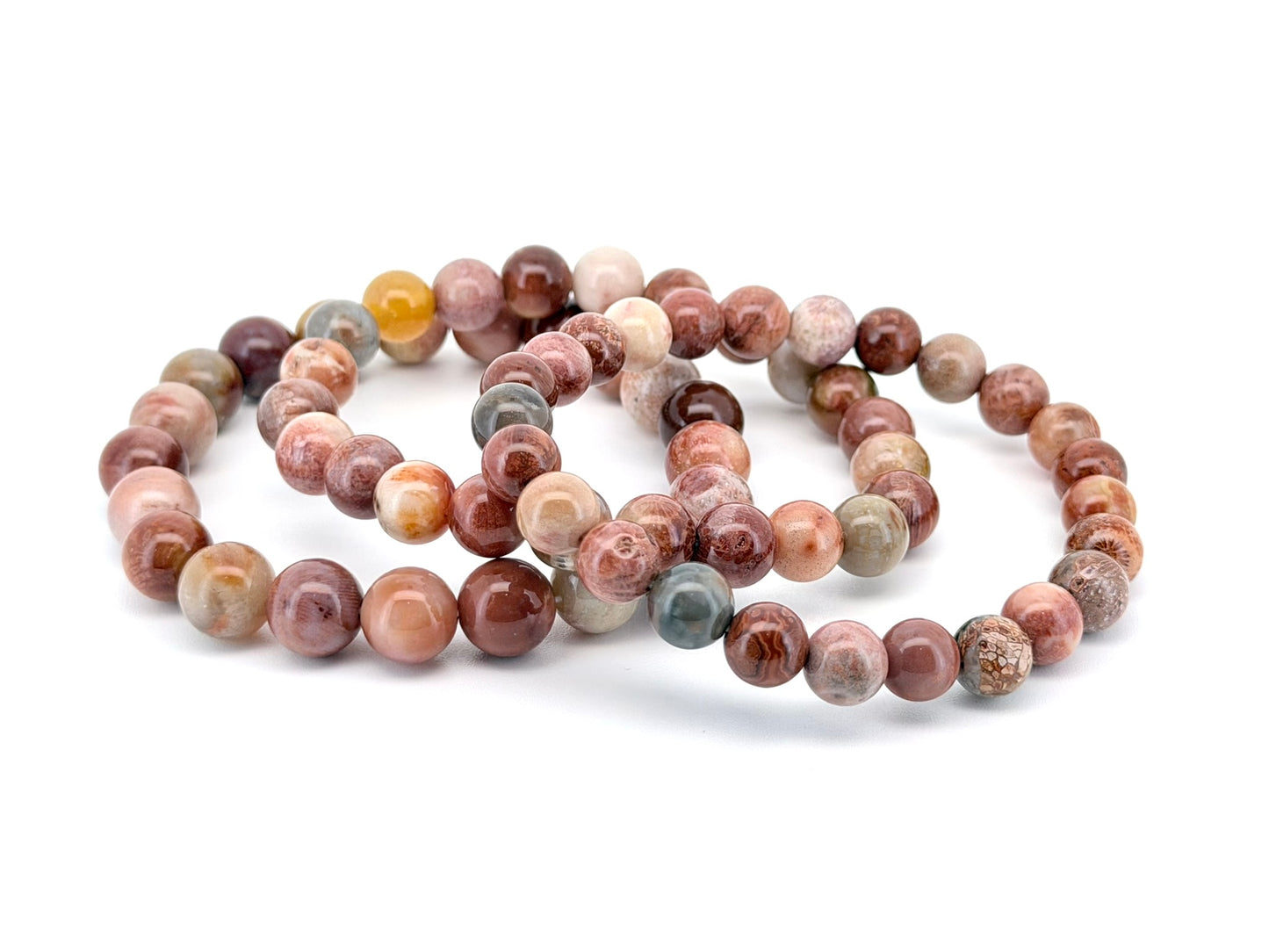 Coral Jade Bracelet – 6mm, 8mm & 10mm
