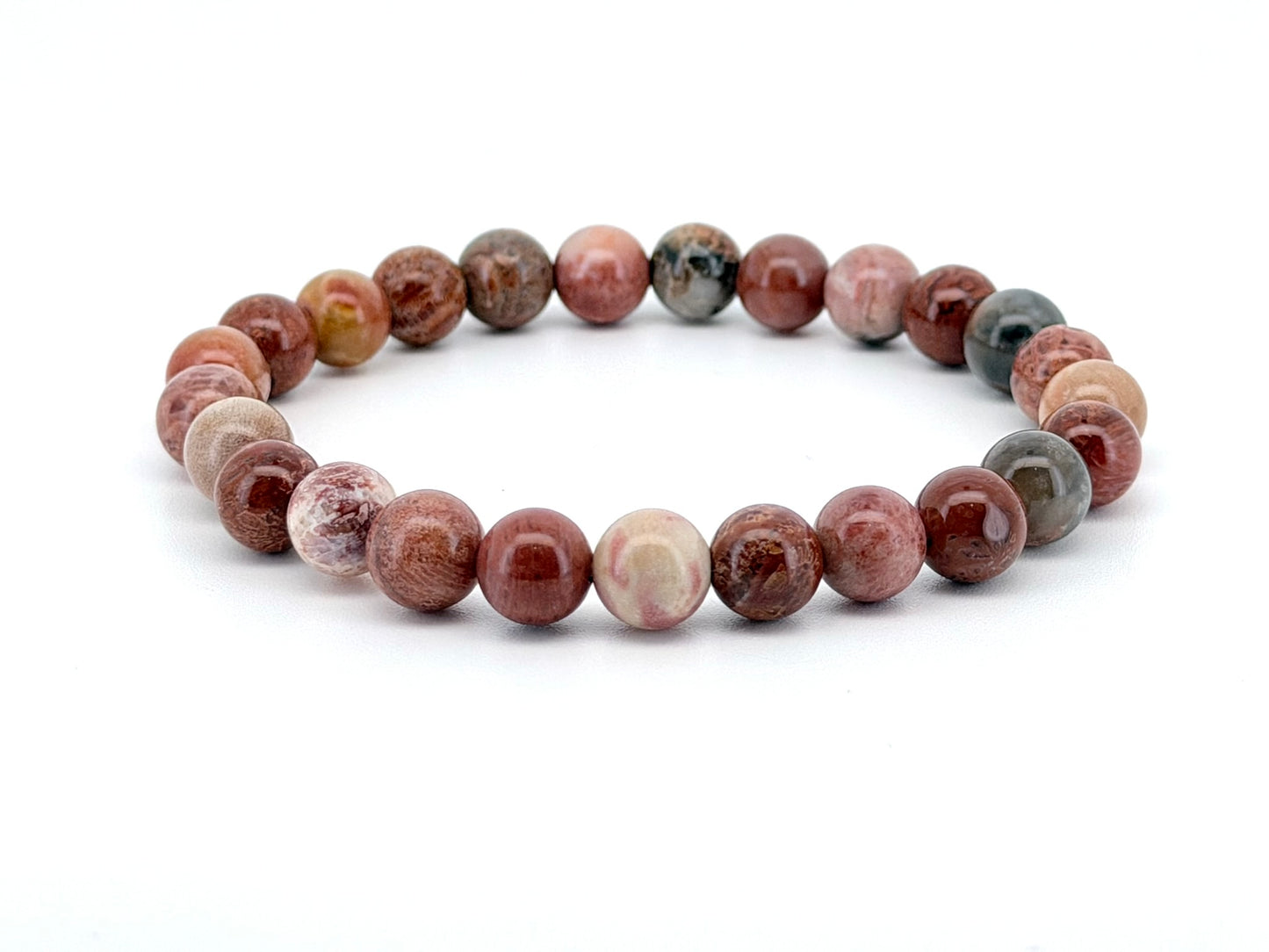 Coral Jade Bracelet – 6mm, 8mm & 10mm