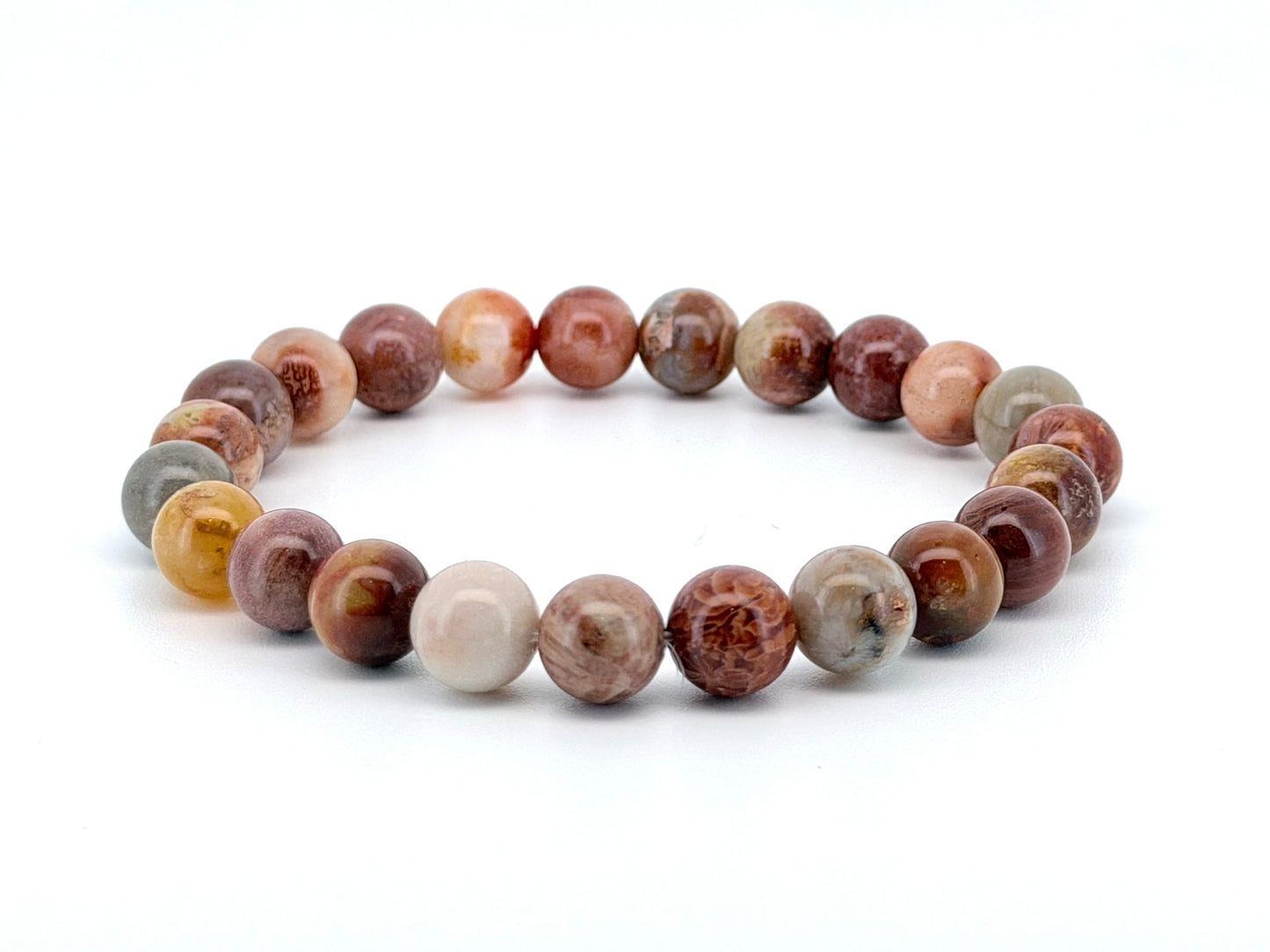 Coral Jade Bracelet – 6mm, 8mm & 10mm
