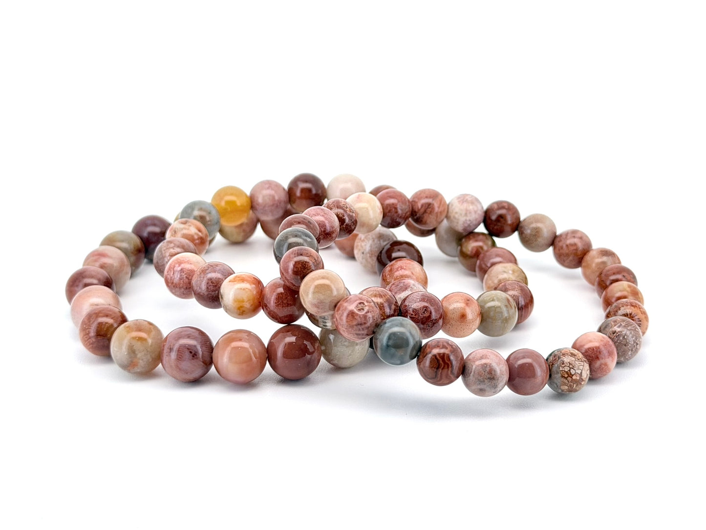 Coral Jade Bracelet – 6mm, 8mm & 10mm