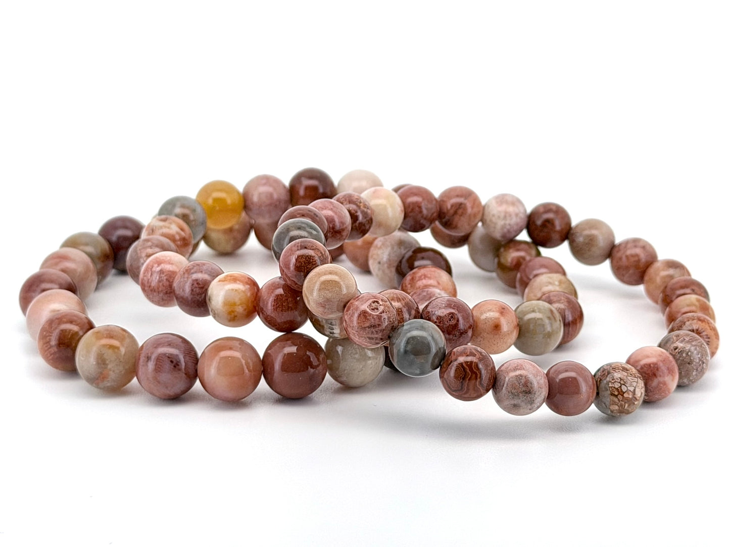 Coral Jade Bracelet – 6mm, 8mm & 10mm