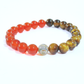 Ghost Month Protection and Courage - Red Agate, Tiger Eye, and Dzi Eye