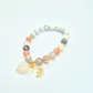 Luna and Love | Rose Quartz and Howlite with Luna and Rose Quartz Heart Charm