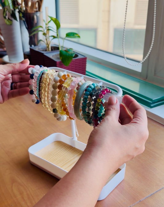 PRE ORDER: Satin Spar stick with bracelet rack set (arrival October 22 onwards)