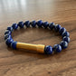 Lapis Lazuli with Steel Accent