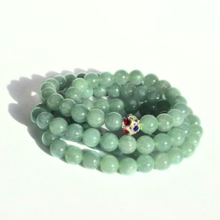 Wealth and Health | 8mm Green Guatemalan Blue Water Jade