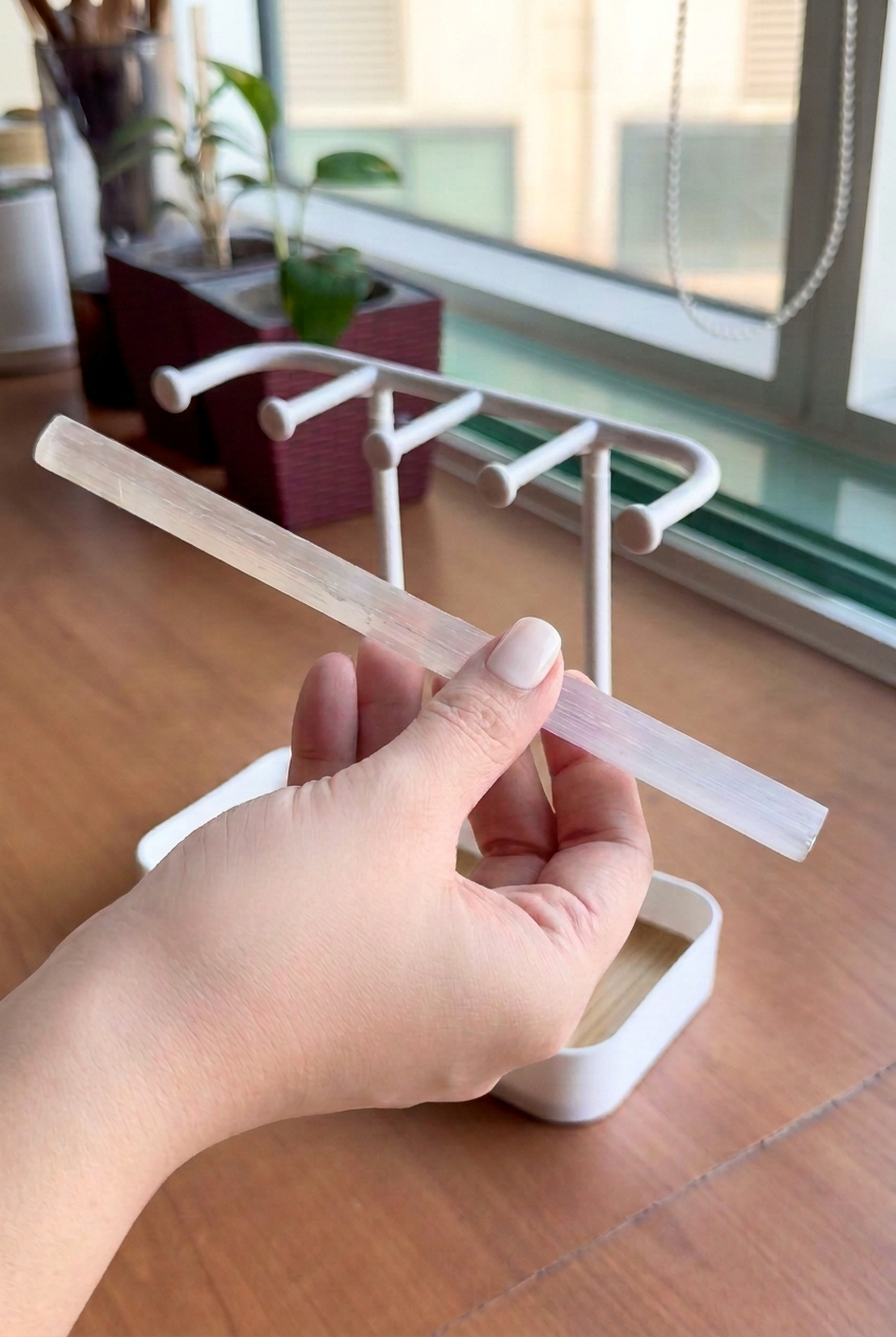 PRE ORDER: Satin Spar stick with bracelet rack set (arrival October 22 onwards)