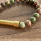 Unakite with Steel Accent