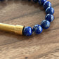 Lapis Lazuli with Steel Accent