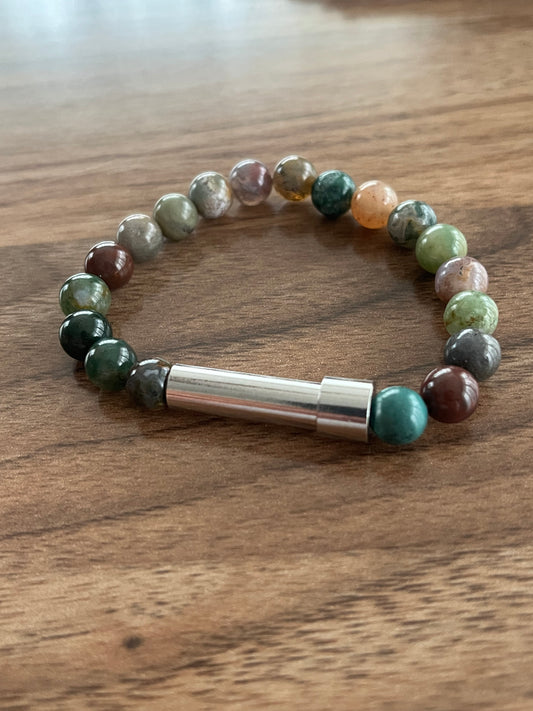 Jasper with Steel Accent