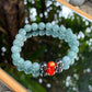 2025 Chinese Zodiac | Rabbit - Blue Water Jade and Terahertz with Red Agate