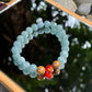 2025 Chinese Zodiac | Goat - Blue Water Jade and Picture Jasper with Red Agate