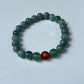 2025 Chinese Zodiac | Monkey - Blue Water Jade and Aventurine with Red Agate