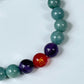 2025 Chinese Zodiac | Rooster - Blue Water Jade and Amethyst with Red Agate