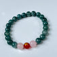 2025 Chinese Zodiac | Pig - Blue Water Jade and Rose Quartz with Red Agate