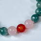 2025 Chinese Zodiac | Pig - Blue Water Jade and Rose Quartz with Red Agate