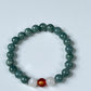 2025 Chinese Zodiac | Rat - Blue Water Jade and Moonstone with Red Agate